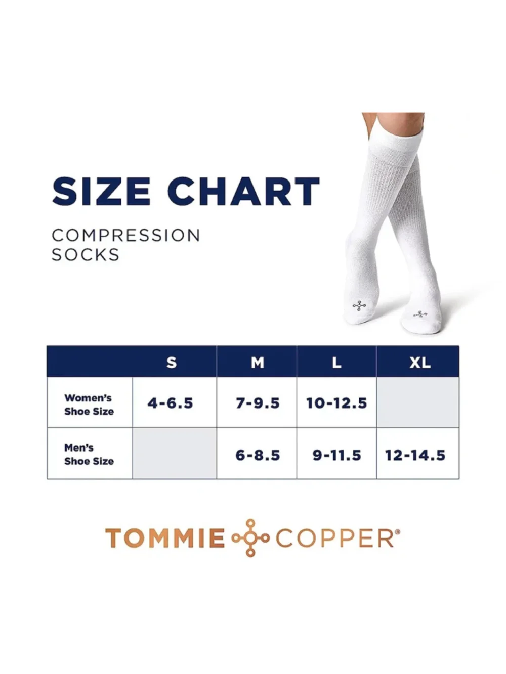Tommie Copper 3 Pack SnugStay Knee High Compression Socks Black Coral 7-9.5 M